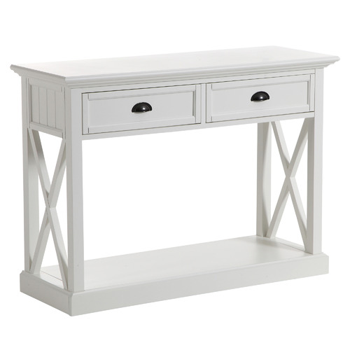 White hamptons shop hall table